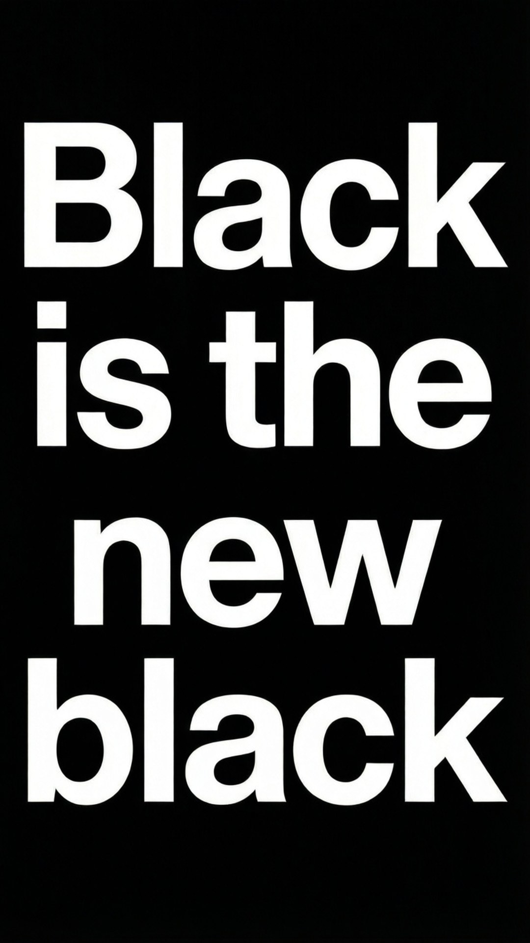El negro es el nuevo negro Fondos de pantalla