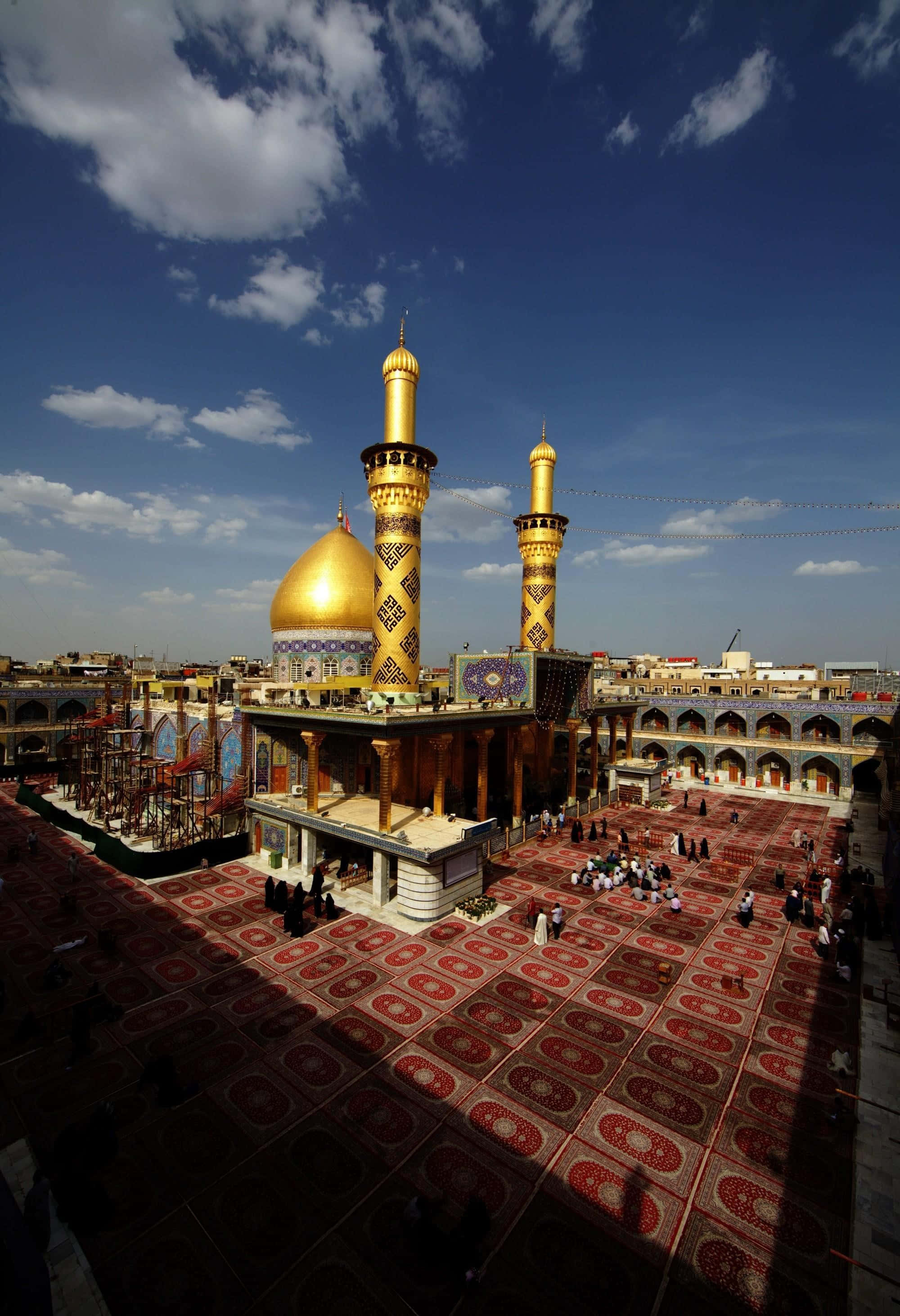 El Paisaje Sereno de Karbala al Atardecer Fondos de pantalla