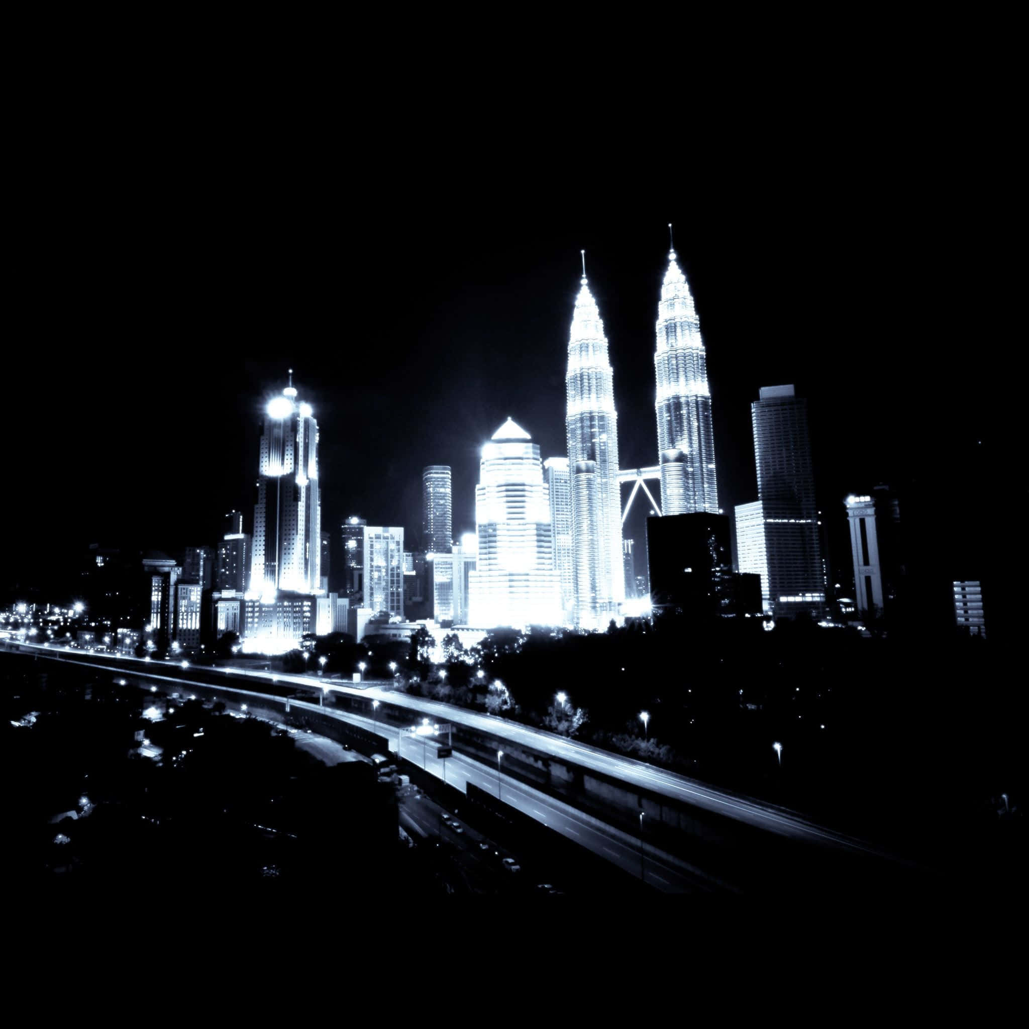 El paisaje urbano futurista de Dark City Fondos de pantalla