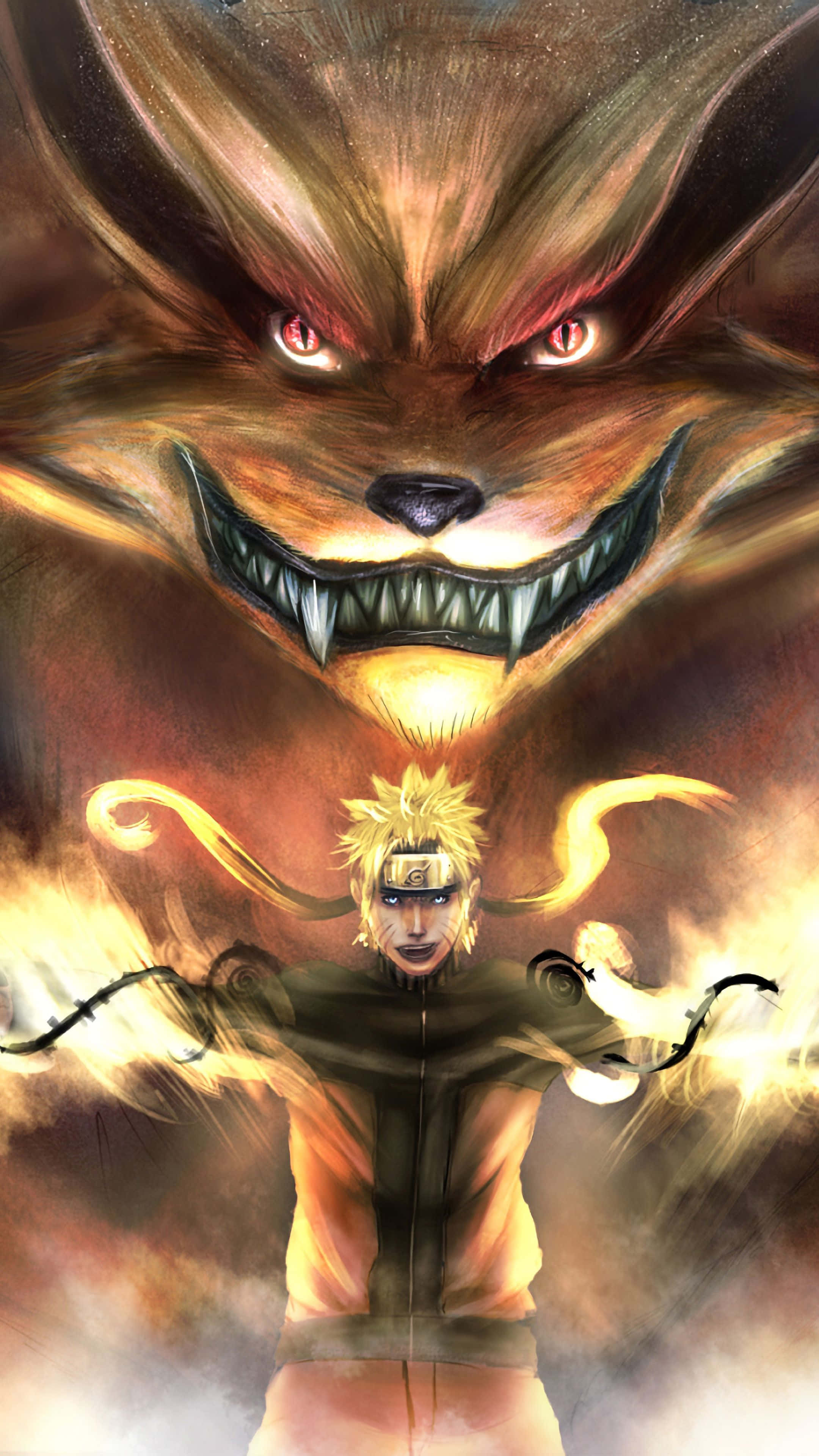 El poder de Naruto desatado en este fondo de pantalla épico para celular Fondos de pantalla