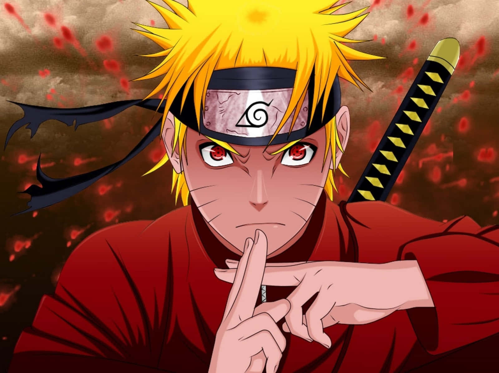 El Poderoso Jinchuriki Naruto Uzumaki en Acción Fondos de pantalla