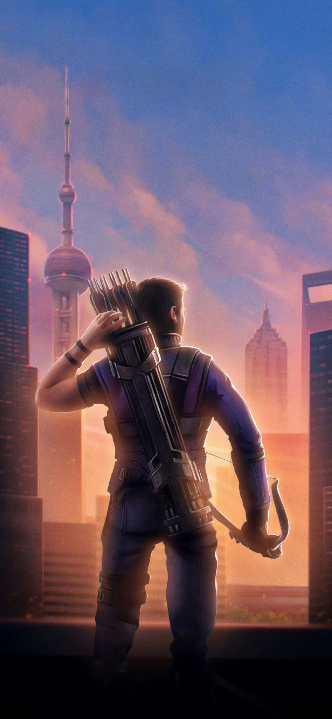 El protector definitivo, Hawkeye manteniendo nuestro mundo a salvo. Fondos de pantalla