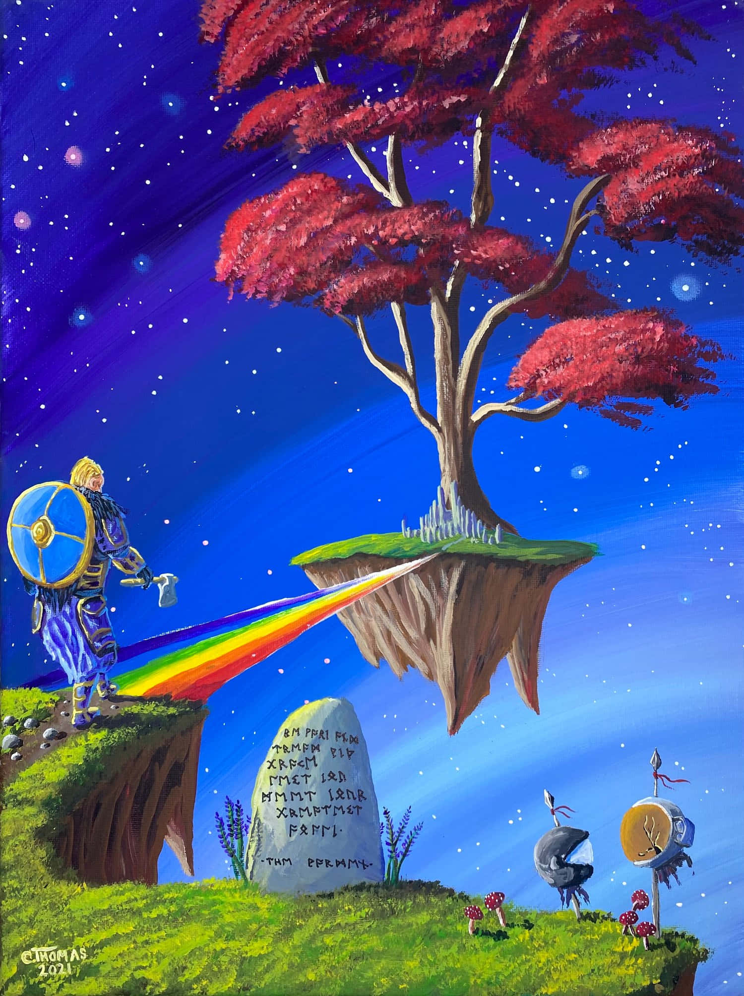 El Puente Místico Bifrost de la Mitología Nórdica Fondos de pantalla