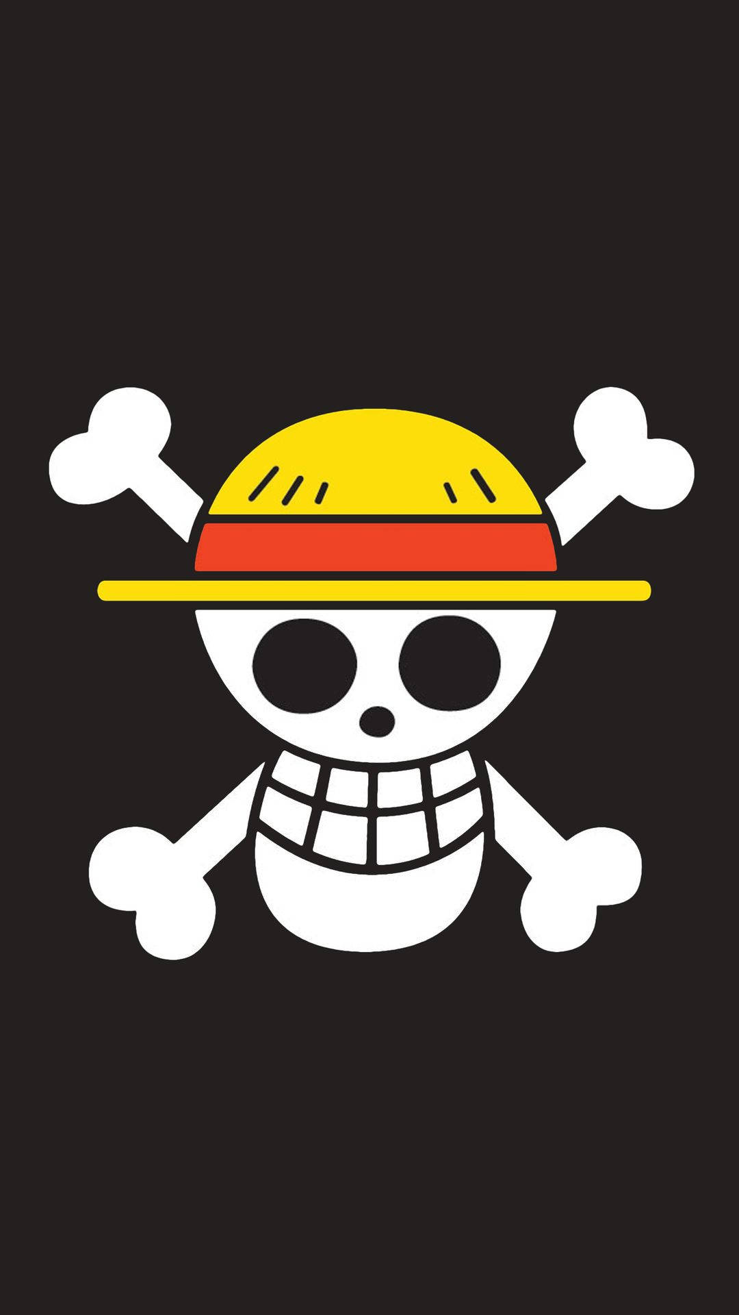 Fondo de pantalla de One Piece con la calavera de Sombrero de Paja