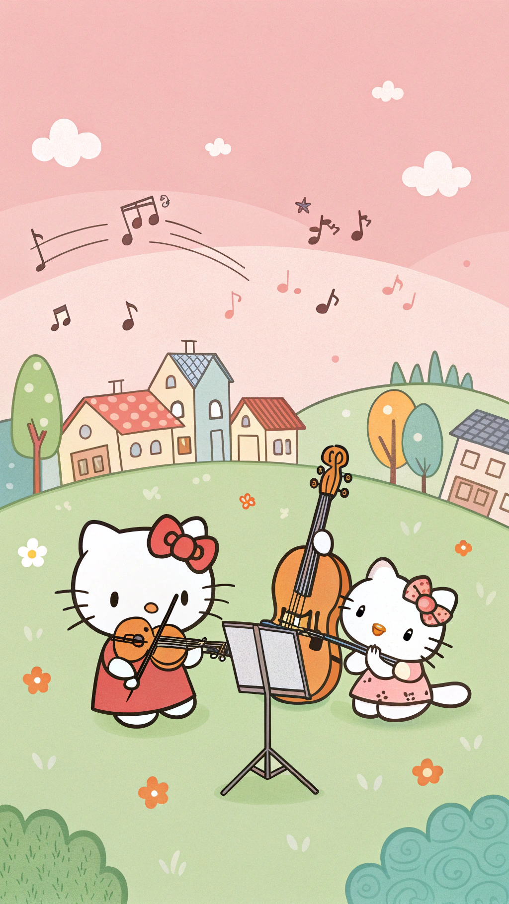 El Talento Musical de Hello Kitty Te Sorprenderá Fondos de pantalla