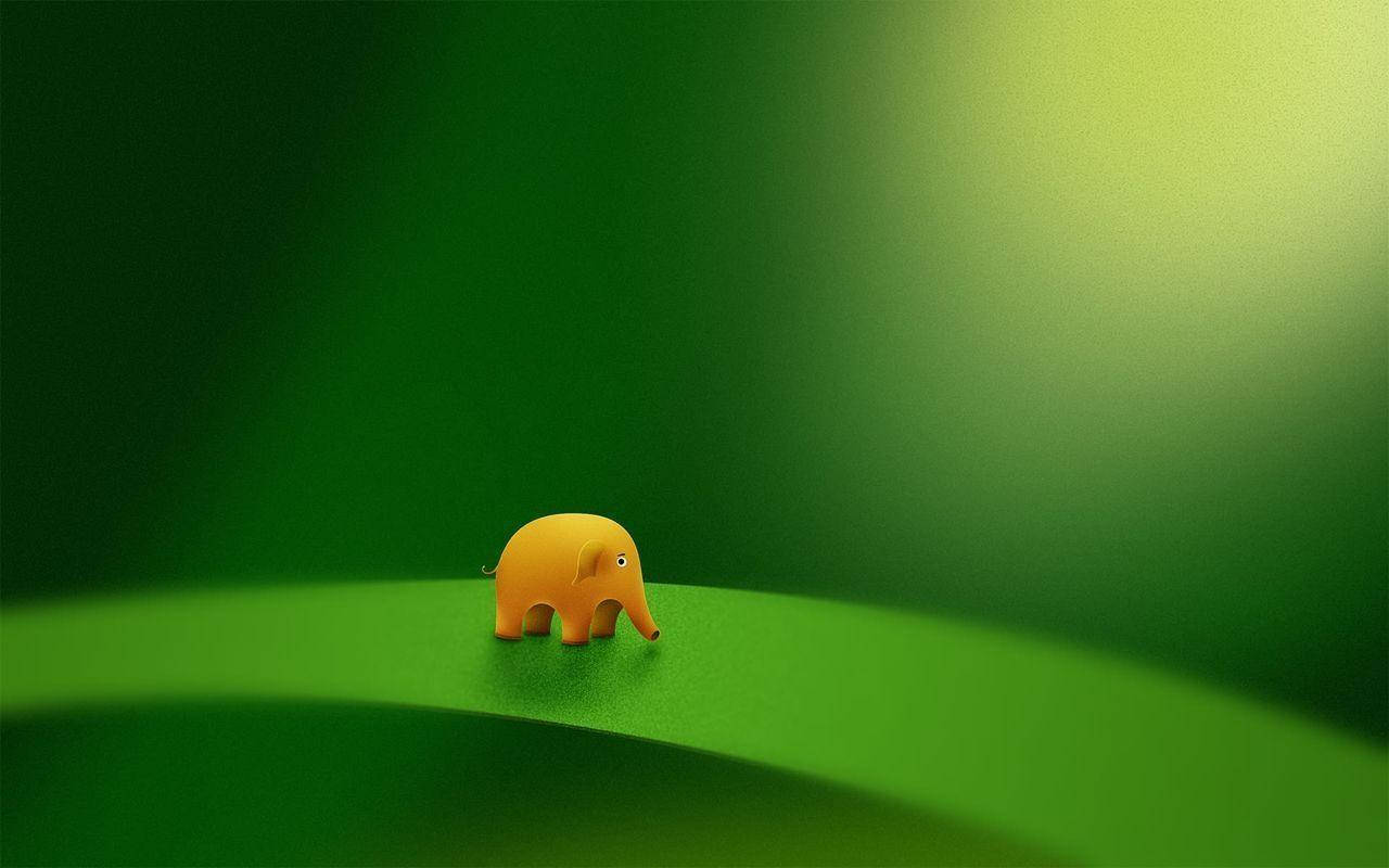 Elefante pequeño adorable para escritorio Fondos de pantalla