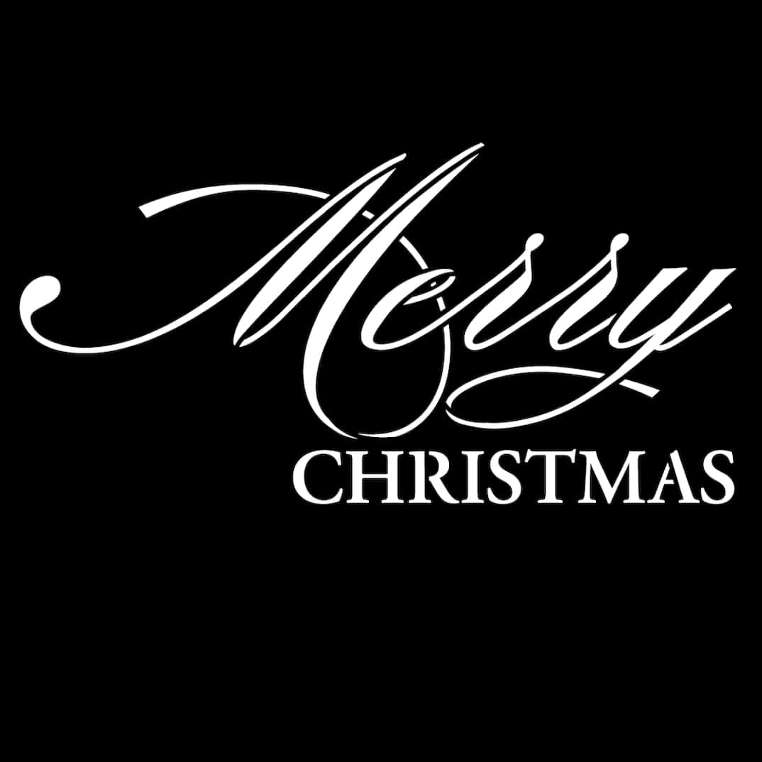 Elegante caligrafía de Feliz Navidad Fondos de pantalla