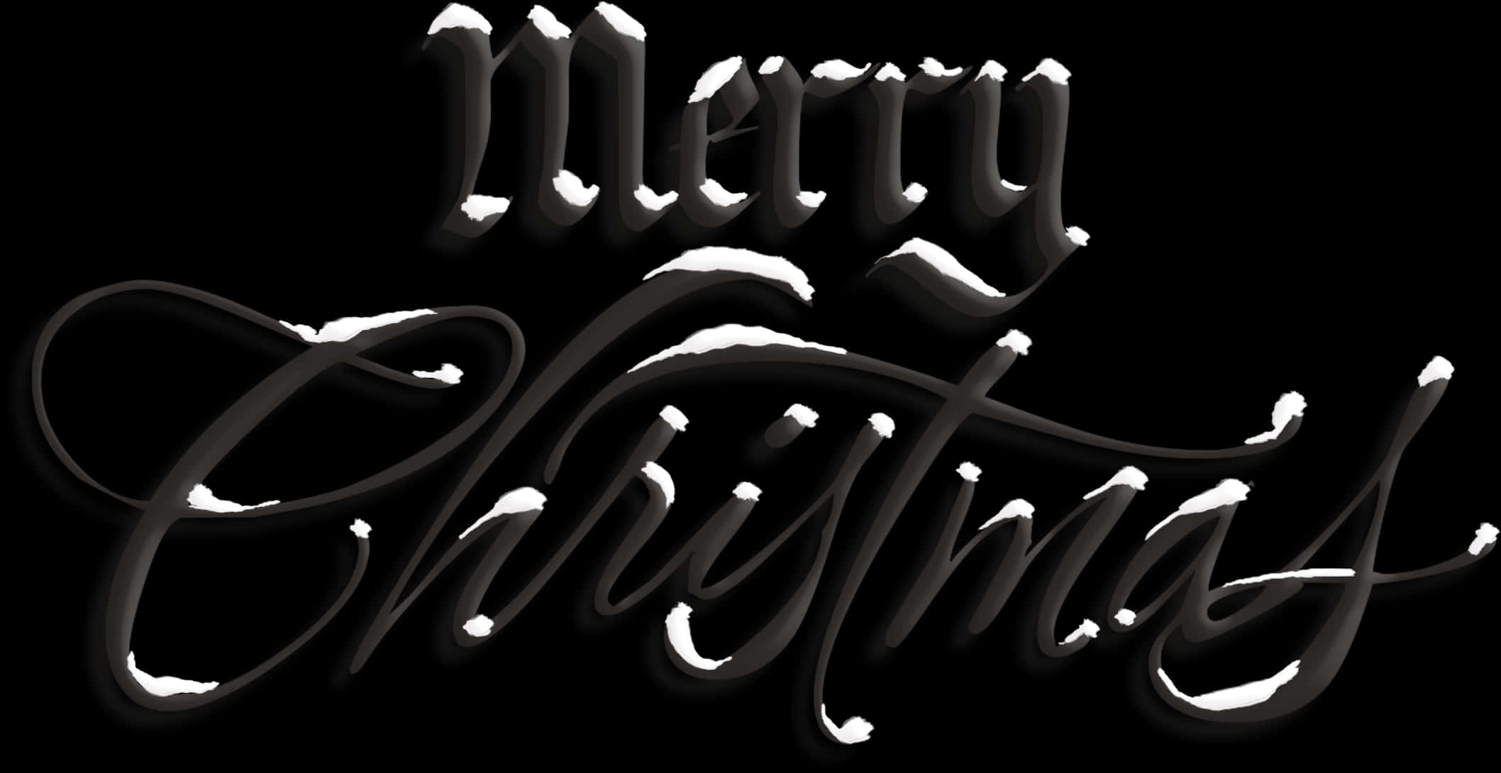 Elegante caligrafía de Feliz Navidad Fondos de pantalla