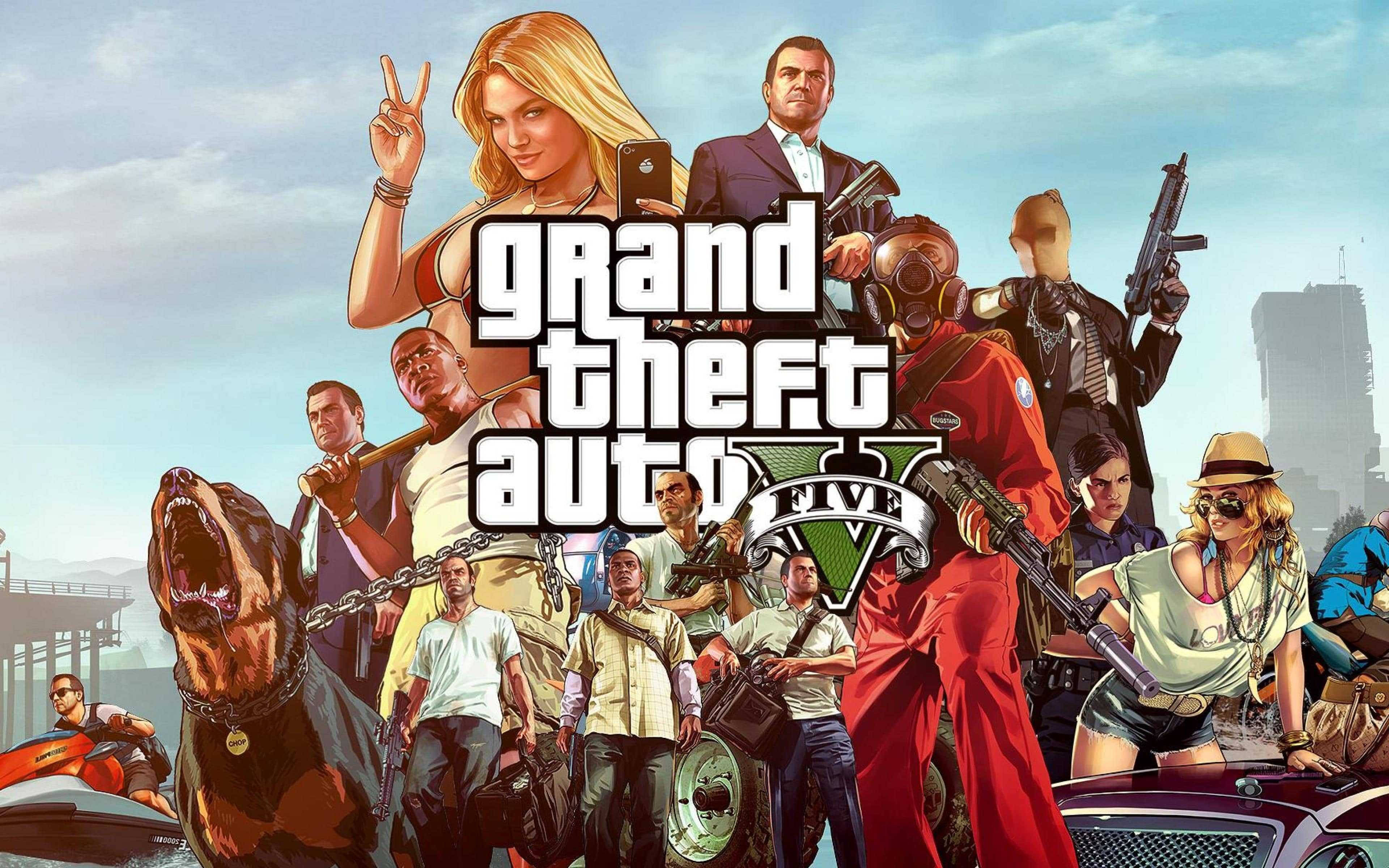 Elenco de GTA 5 en 4K Fondos de pantalla