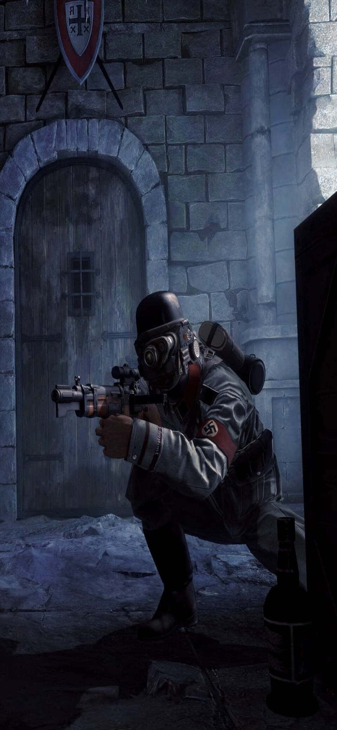 Eleva tu Nivel de Juego con Wolfenstein II en un iPhone Xs Fondos de pantalla