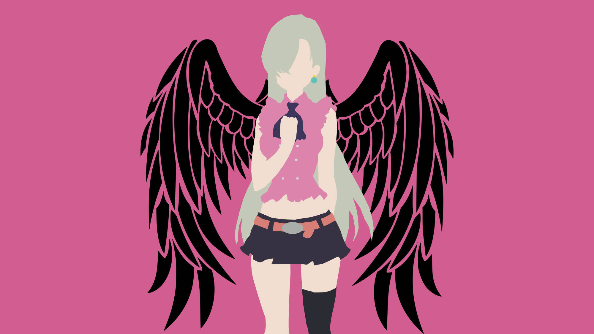 Elizabeth Siete Pecados Capitales Anime Minimalista Fondos de pantalla