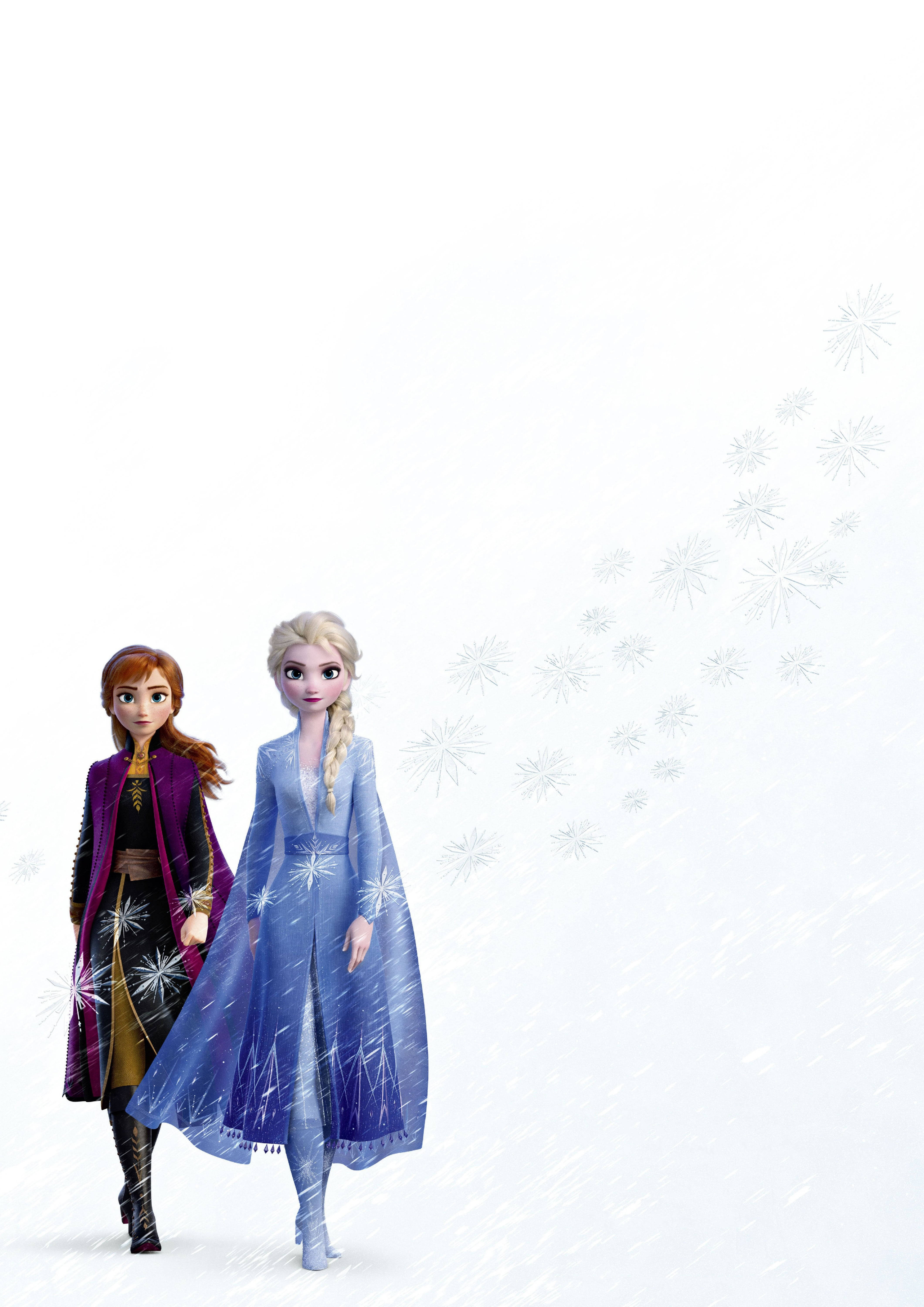 Elsa y Anna Blanco Fondos de pantalla