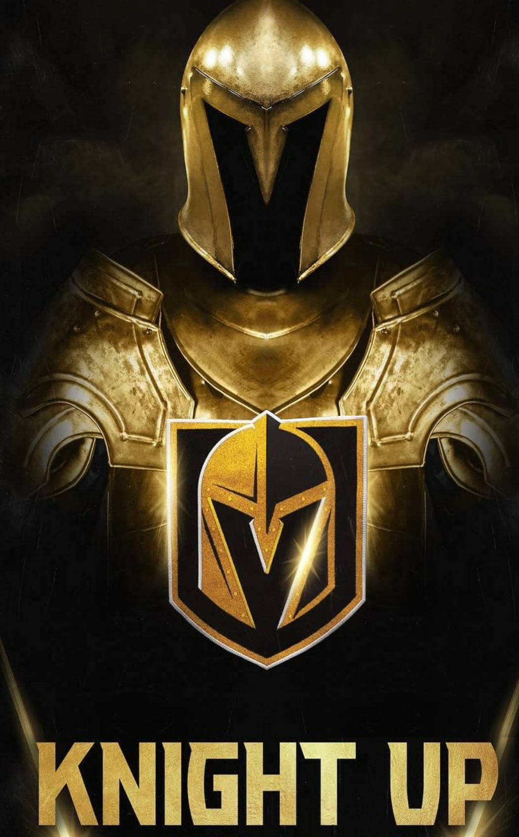 Emocionante acción de los Vegas Golden Knights con su logotipo transformador. Fondos de pantalla