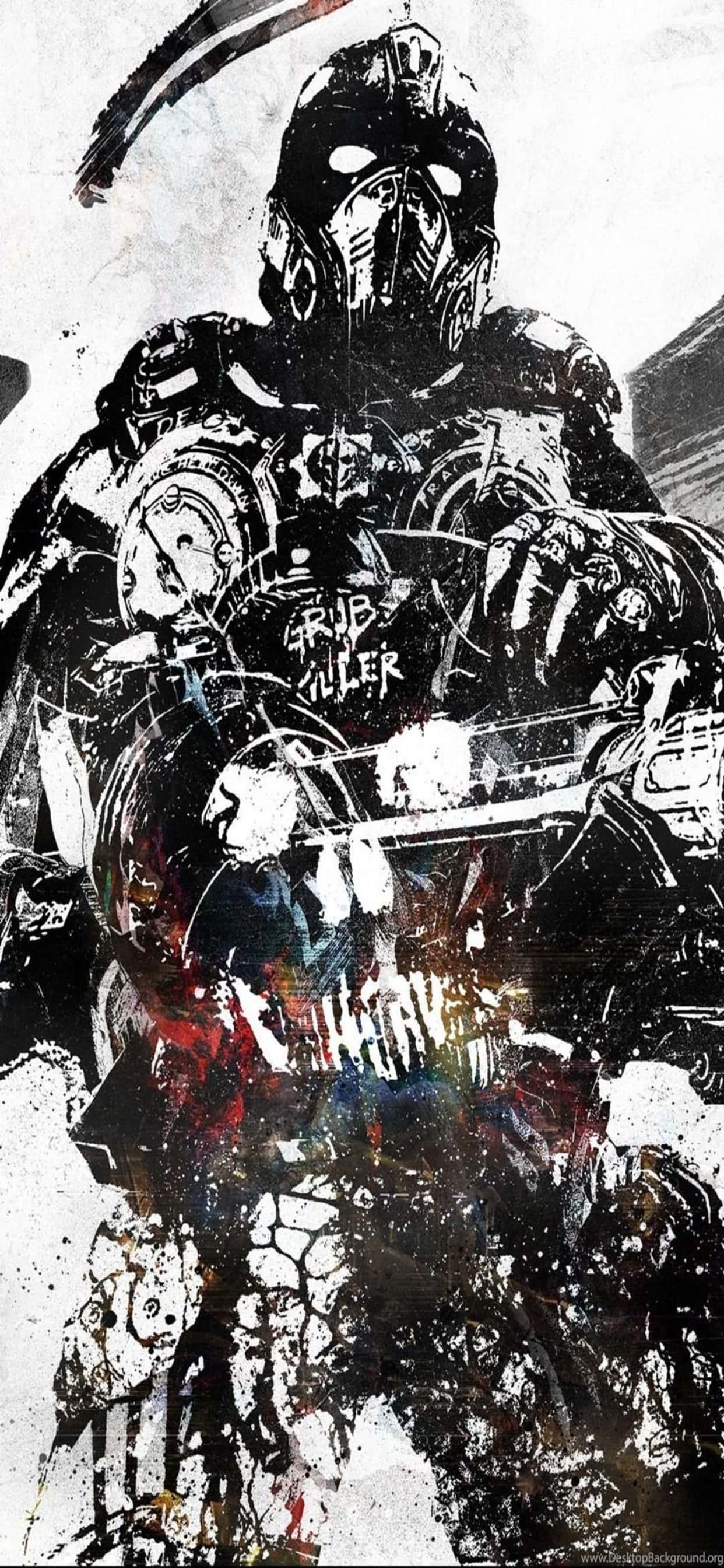 Emocionante Acción del Juego Gears of War 5 en iPhone XS Max Fondos de pantalla