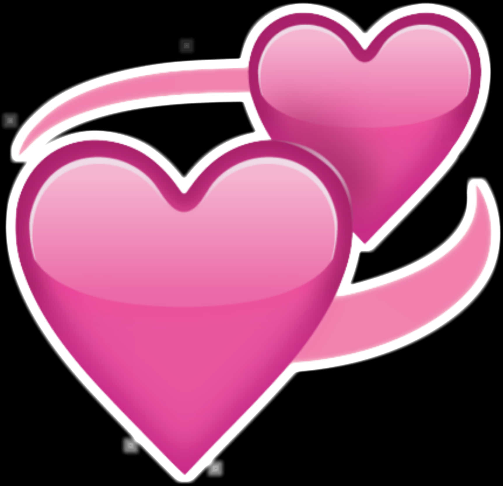 Emoji de Corazón Doble Rosa Fondos de pantalla
