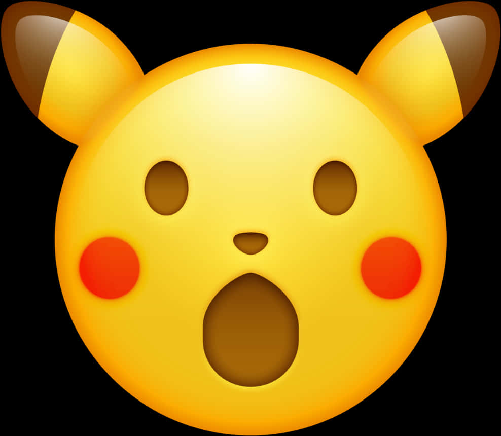 Emoji de Pikachu sorprendido Fondos de pantalla