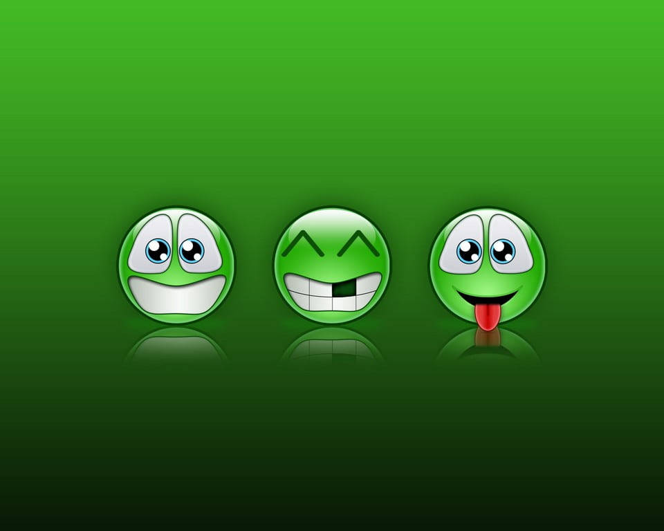 Emojis verdes de MSN Messenger Fondos de pantalla