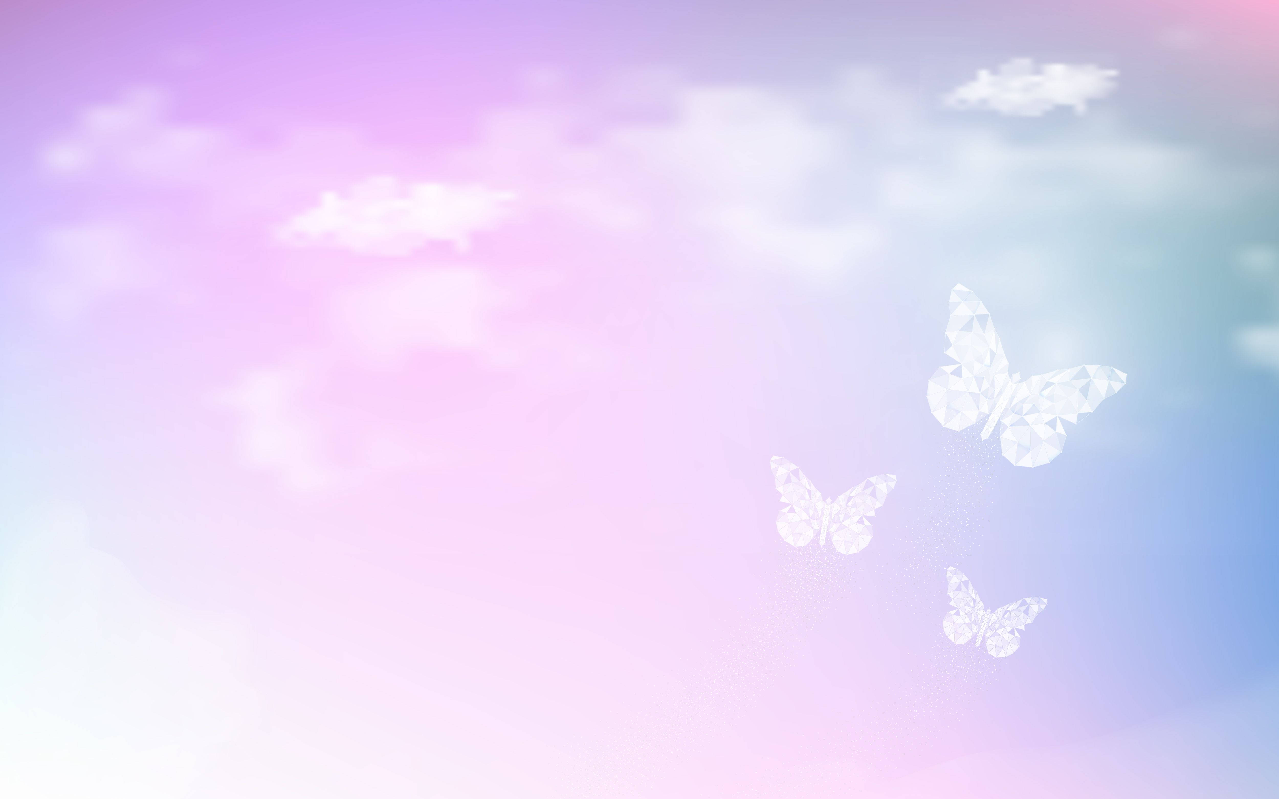 Encanto cautivador del cielo pastel de ensueño en 4K Fondos de pantalla