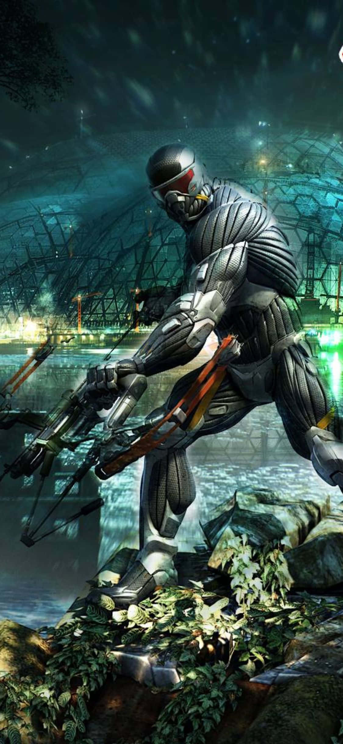 Enciende el fragor de la batalla con Crysis 3 en tu iPhone X Fondos de pantalla