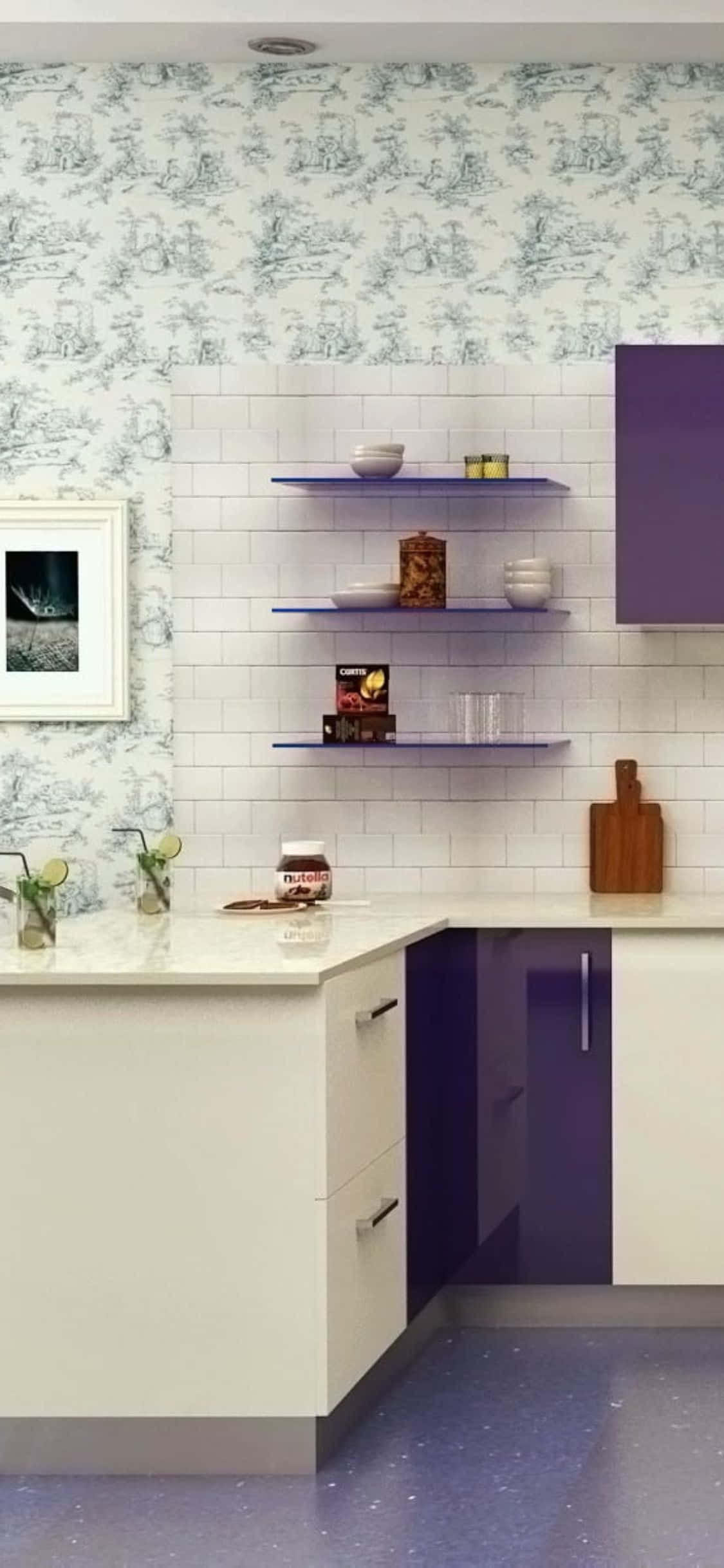 Encimeras de cocina modernas fondo para iPhone XS Fondos de pantalla