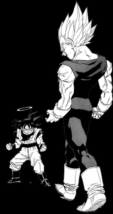 Enfrentamiento de Manga entre Dos Personajes Fondos de pantalla