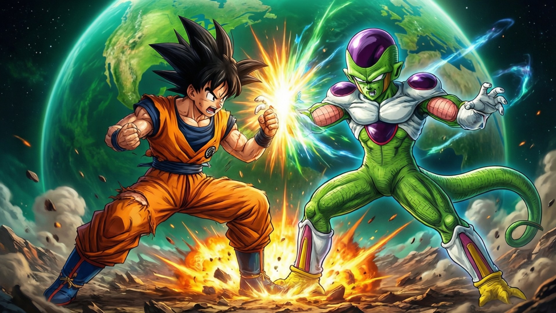 Enfrentamiento en Namek Fondos de pantalla