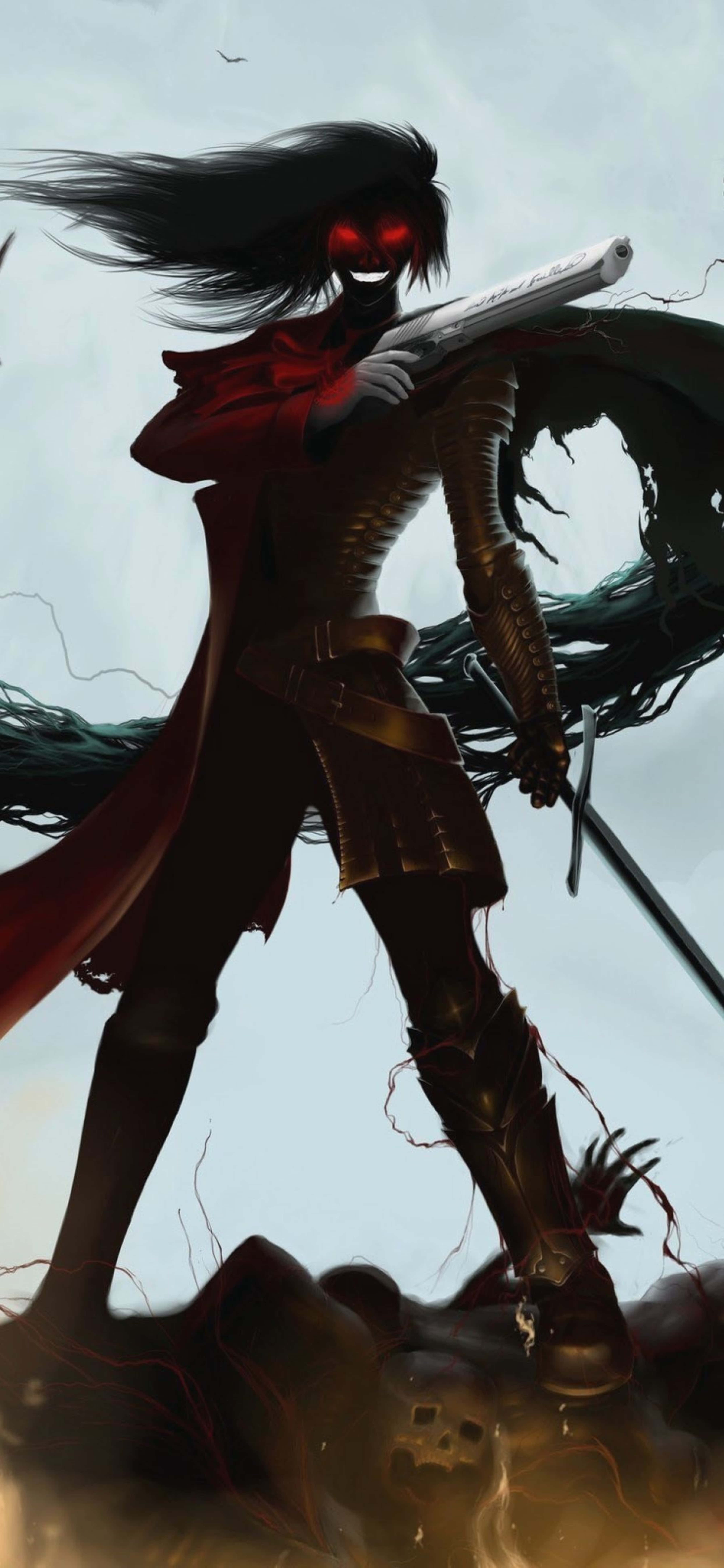 Enfrentamiento intenso en Hellsing Ultimate 4K Fondos de pantalla