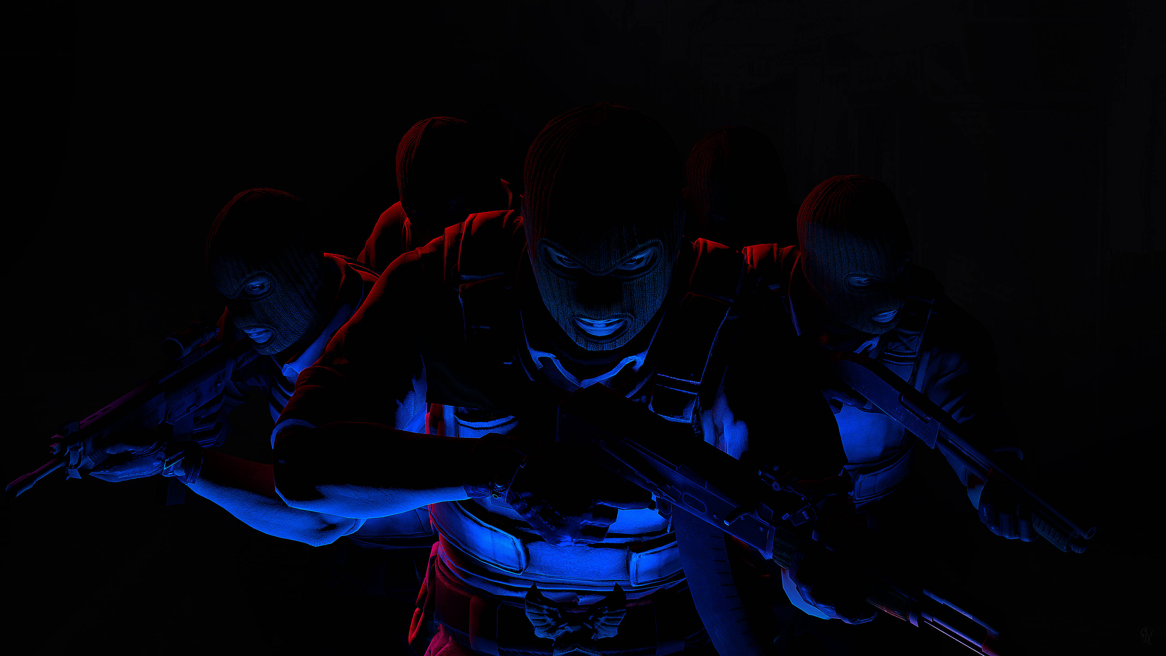 Enfrentamiento lleno de acción en 4K: Escena del equipo de élite de CS: GO Fondos de pantalla
