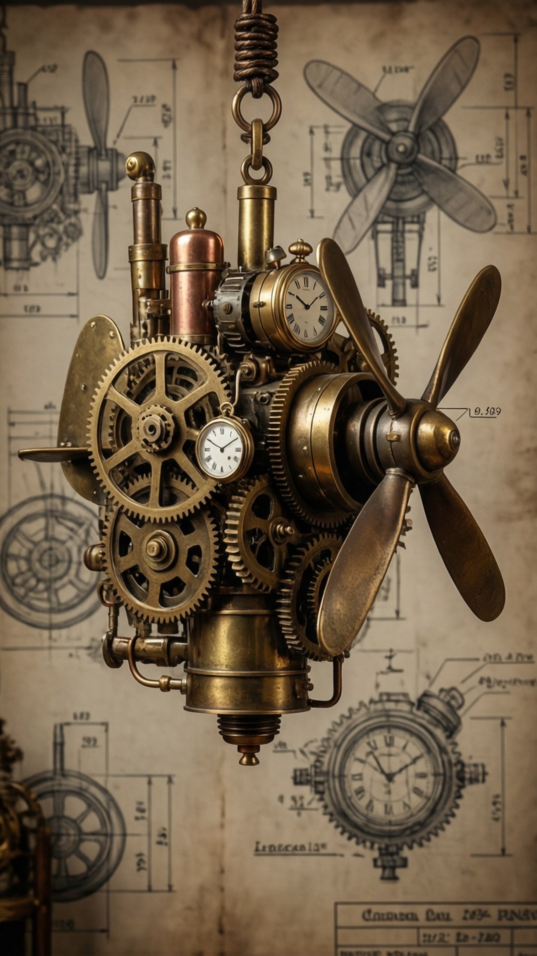 Engranaje Steampunk Móvil Fondos de pantalla