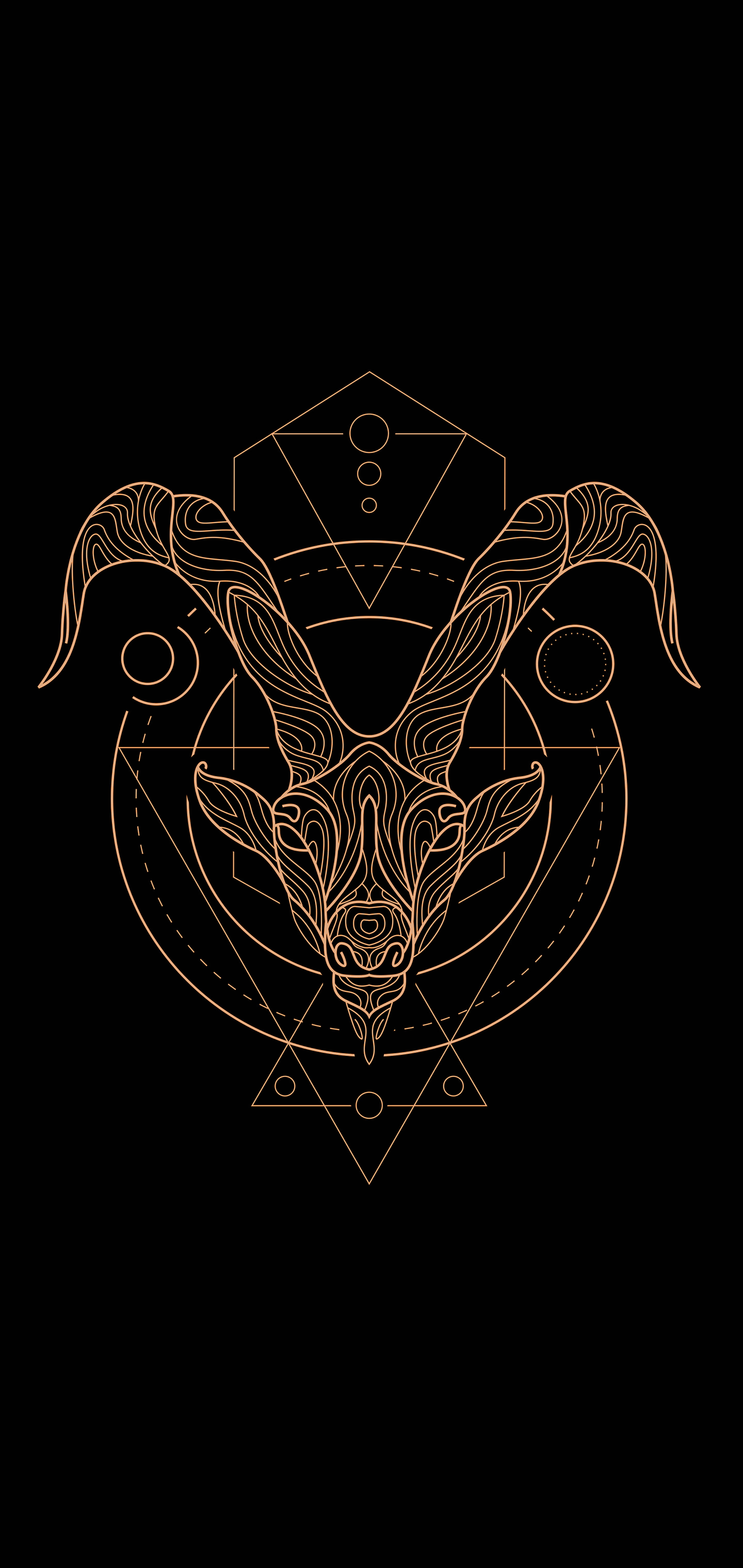 Enigmática Constelación de Capricornio sobre Fondo Oscuro Fondos de pantalla