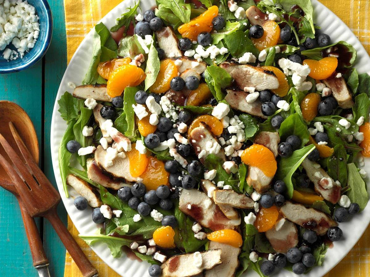 Ensalada de Carne, Bayas y Cítricos Fondos de pantalla