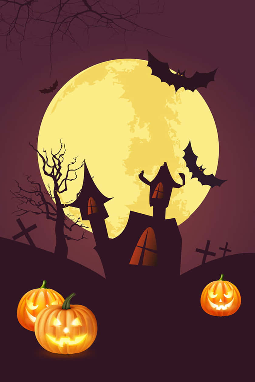 ¡Entra en el espíritu de Halloween con esta adorable calabaza de caricatura! Fondos de pantalla