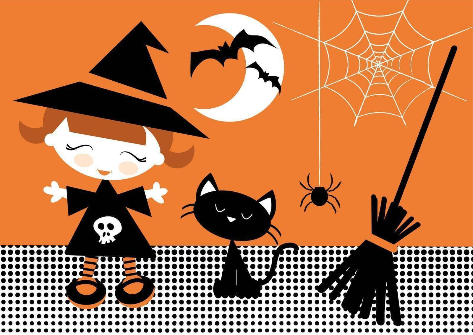 ¡Entra en el espíritu de Halloween con este adorable disfraz! Fondos de pantalla