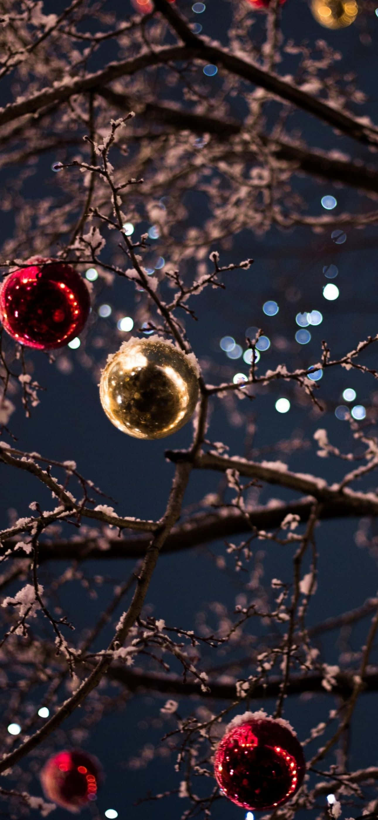 Entra en el espíritu navideño con este festivo fondo de pantalla para iPhone Fondos de pantalla