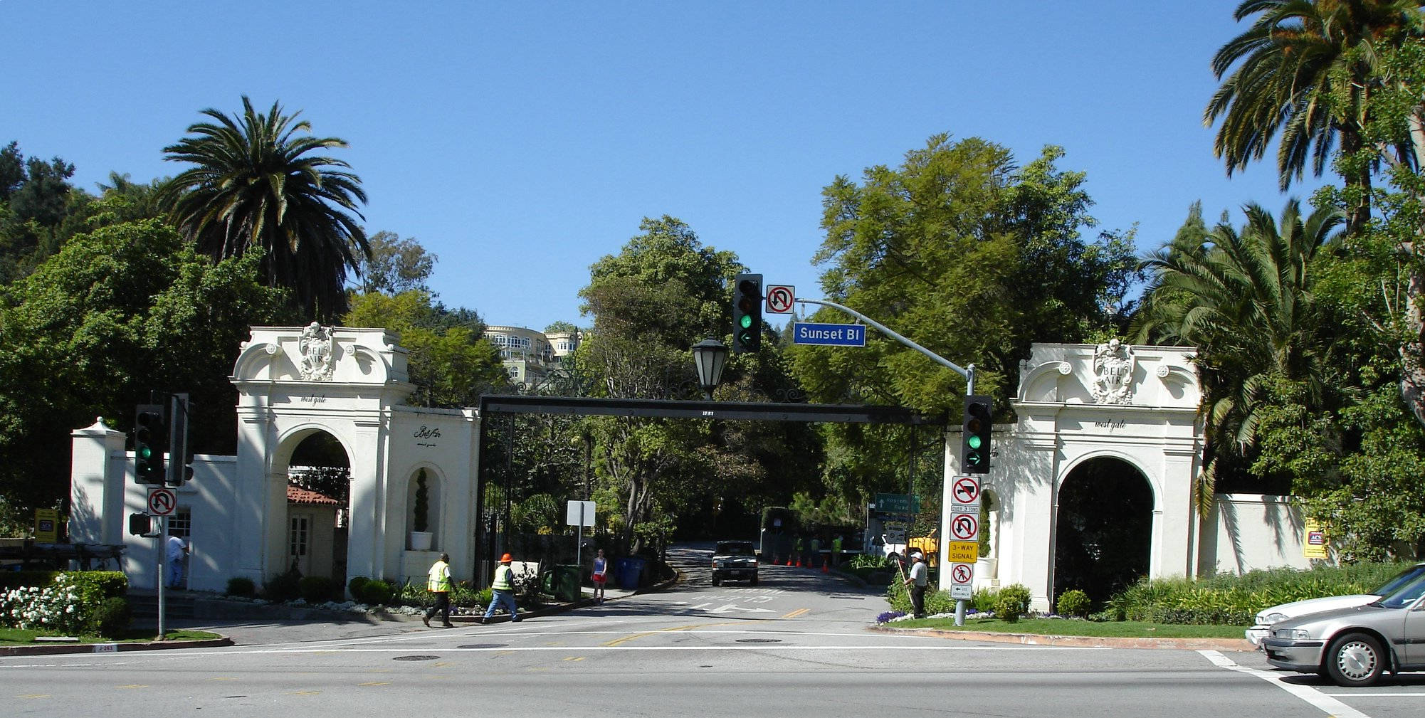 Entrada de Sunset Boulevard Bel-Air Fondos de pantalla