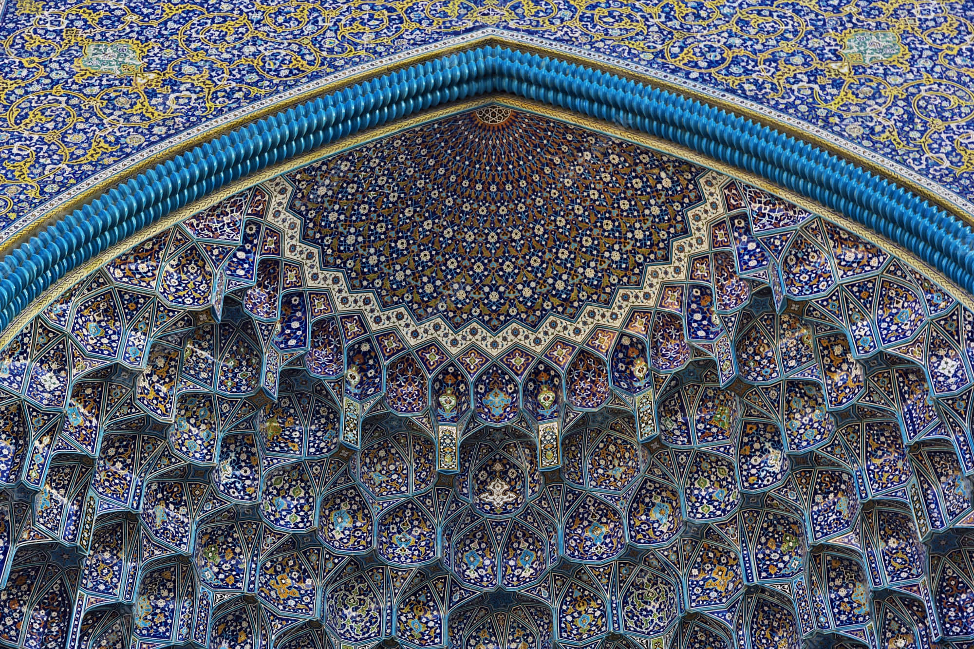 Entrada Iwan Muqarnas de Isfahán Fondos de pantalla