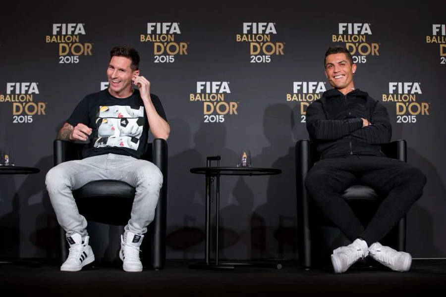 Entrevista Messi y Ronaldo 4K Fondos de pantalla