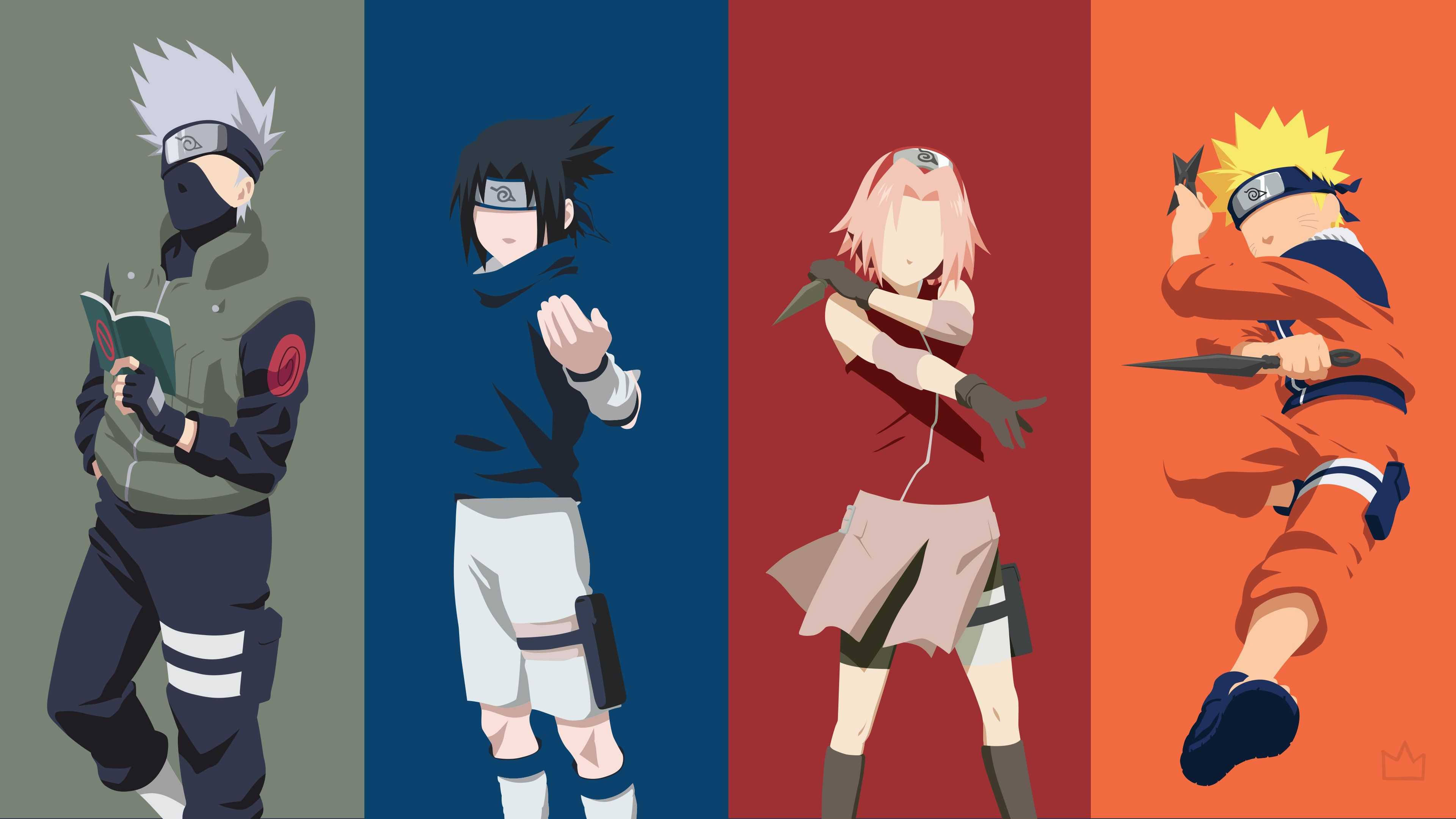 Equipo 7 de Naruto Minimalista Fondos de pantalla