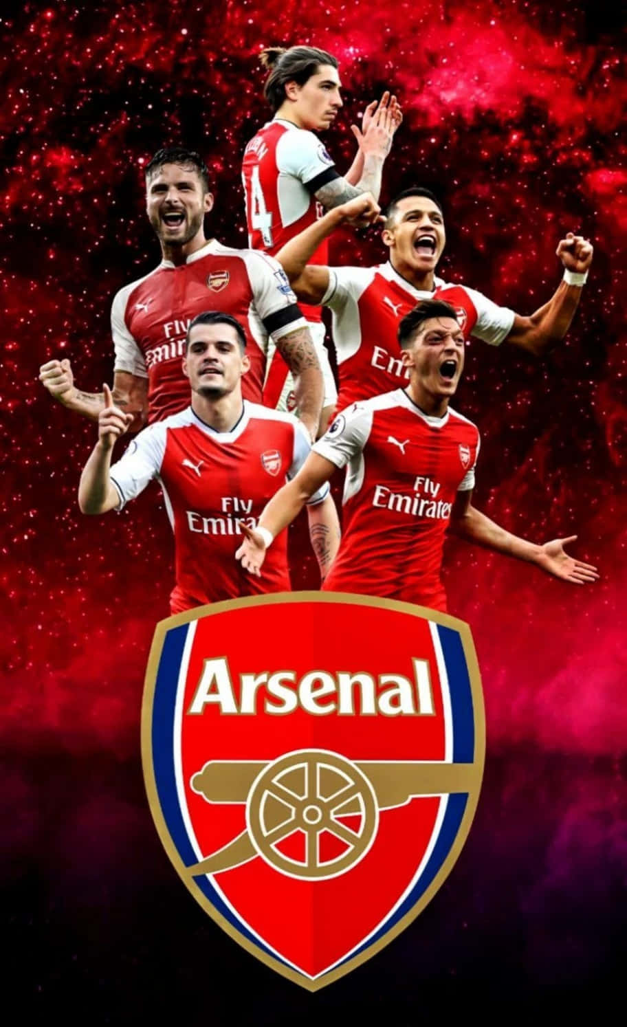 Equipo del Arsenal posando en el estadio Fondos de pantalla