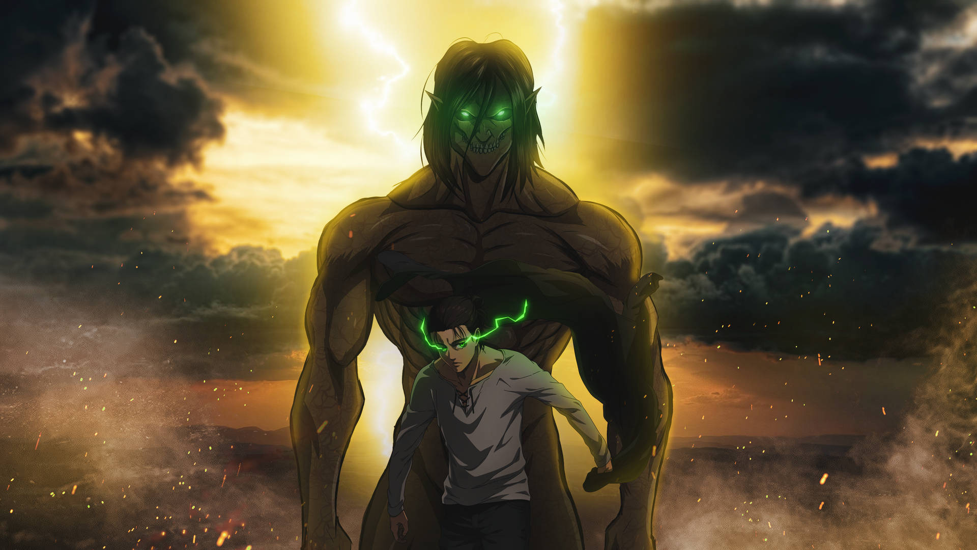 Eren Dos Formas — Attack On Titan Fondos de pantalla