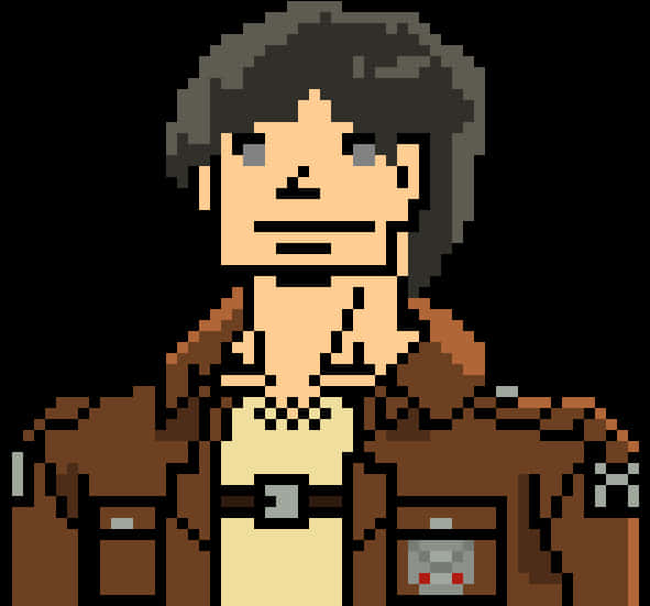 Eren Yeager en Pixel Art Fondos de pantalla