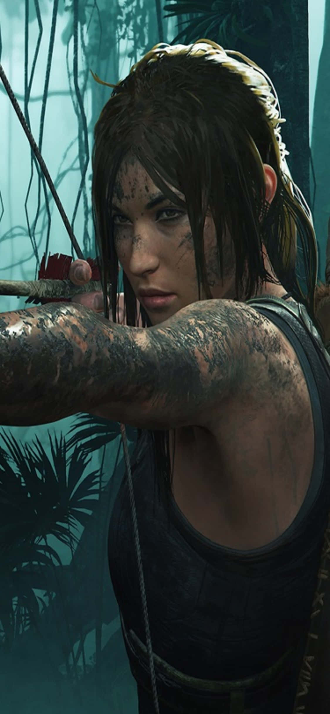 Escala hasta la cima en tu aventura con iPhone X Shadow of the Tomb Raider. Fondos de pantalla