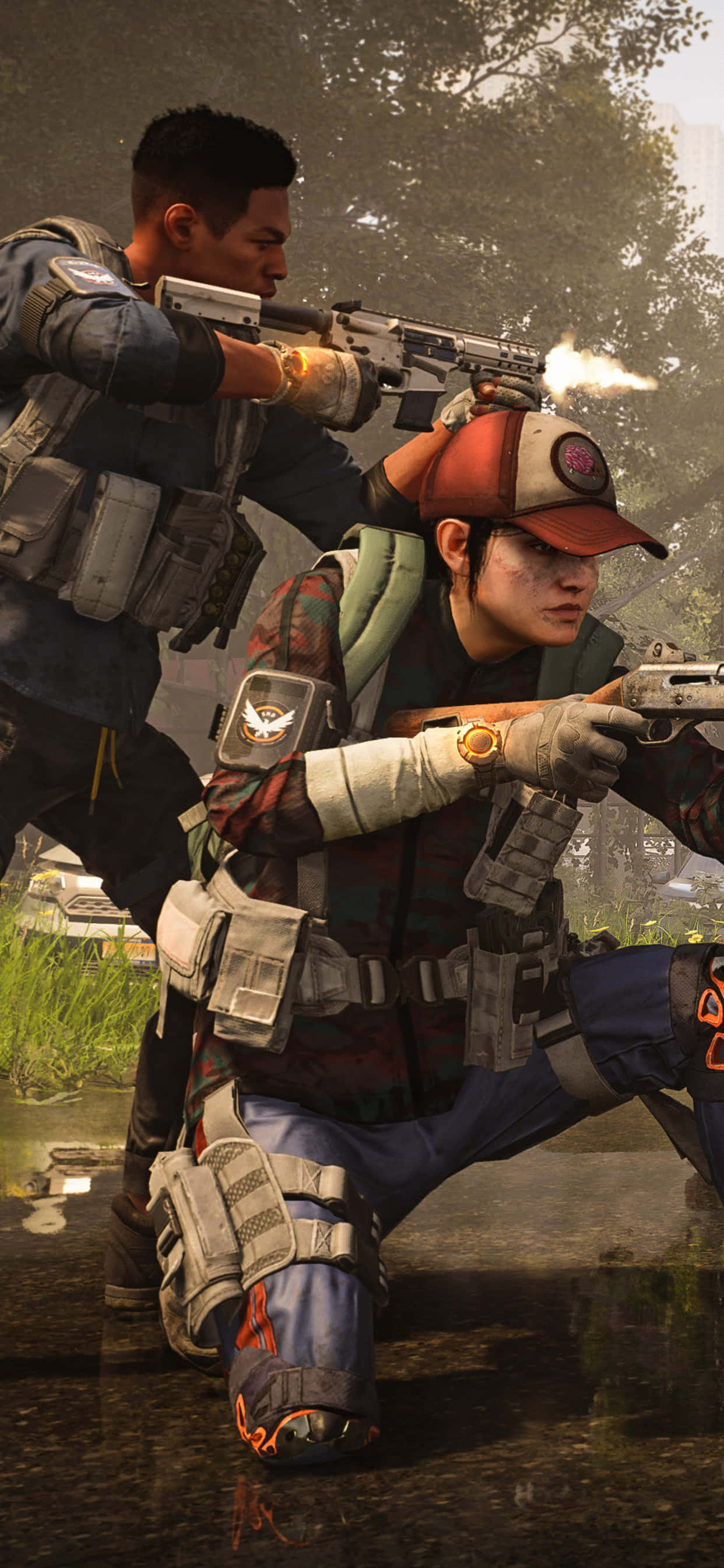 Escapa a un mundo virtual con iPhone XS Max y The Division Fondos de pantalla