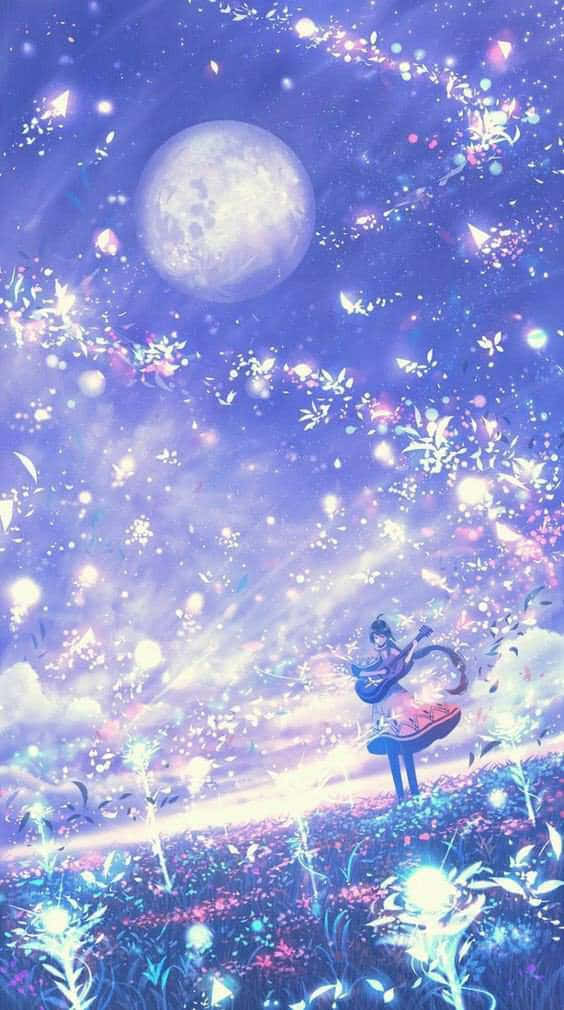 Escena Anime Encantadora con Cerezos en Flor Fondos de pantalla