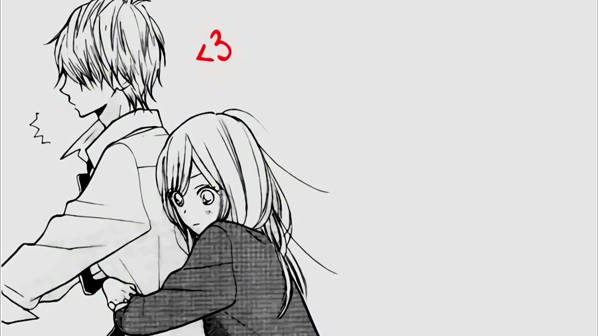 Escena de anime en blanco y negro impresionante Fondos de pantalla