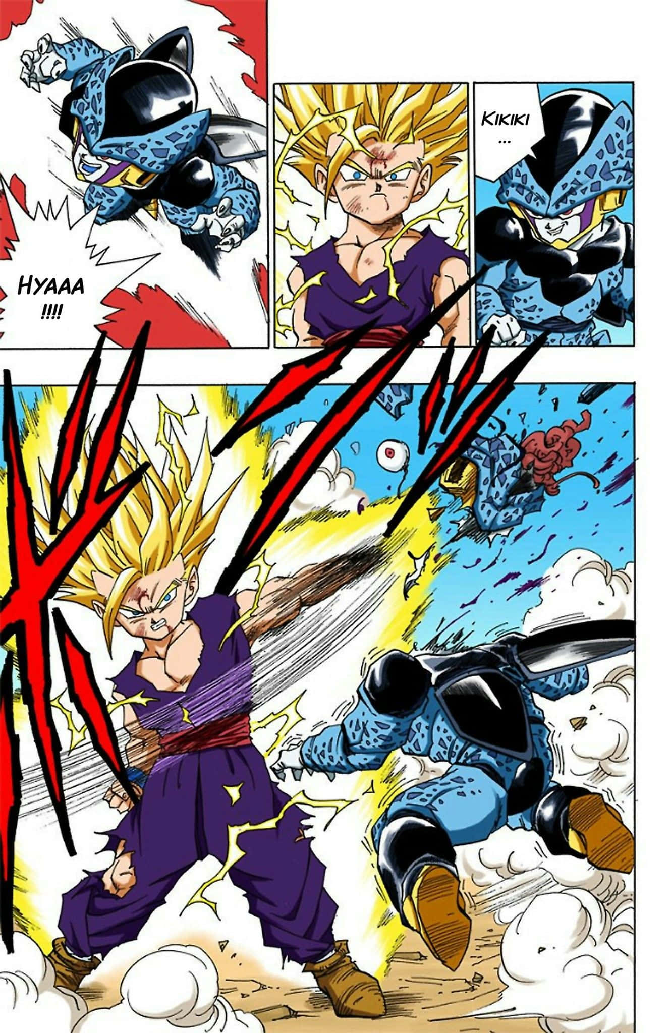 Escena de batalla épica del manga de Dragon Ball Super Fondos de pantalla