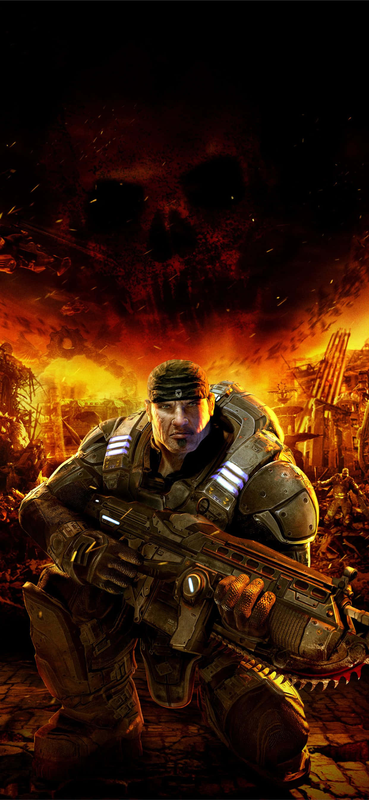Escena de Batalla Épica - Fondo de Gears of War 5 para iPhone XS Fondos de pantalla