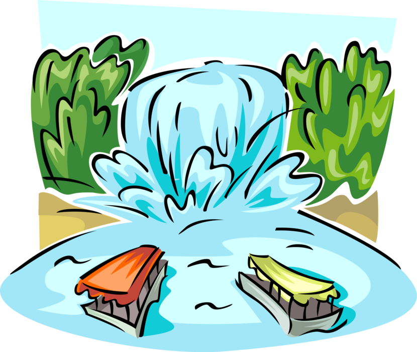 Escena de Cascada de Dibujos Animados Fondos de pantalla