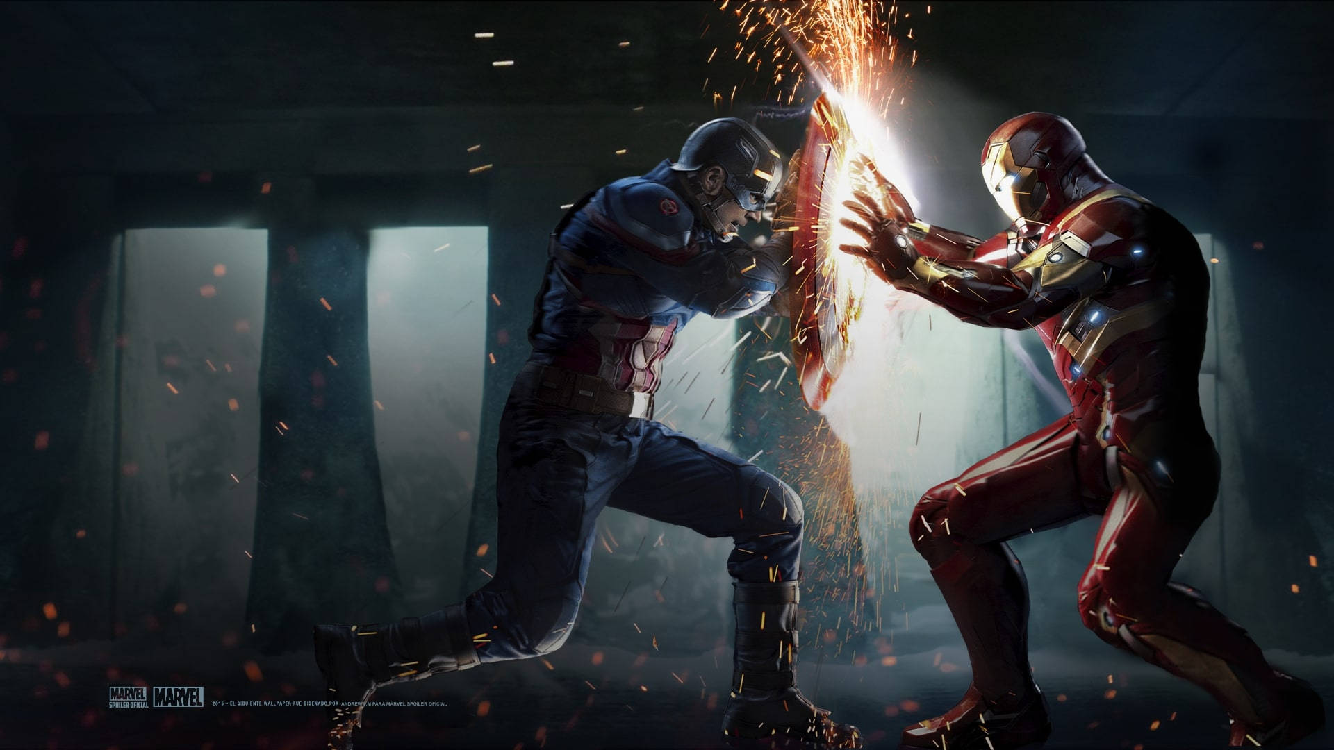 Escena de la batalla final de Capitán América: Civil War Fondos de pantalla