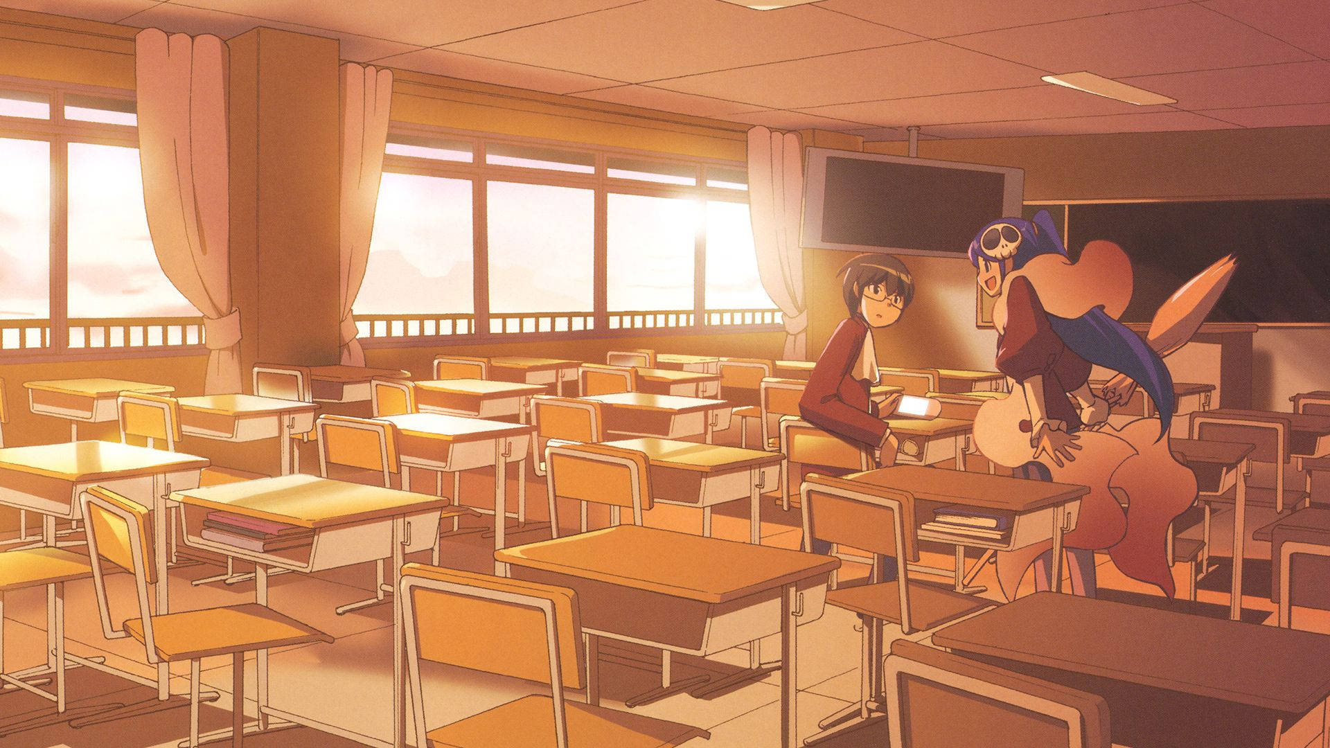Escenario escolar de anime The World God Only Knows Keima Elucia Fondos de pantalla